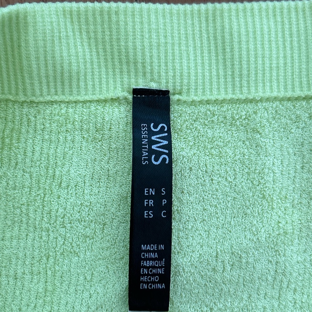 Lime Green Ribbed Tube Top - Picture 2 of 2